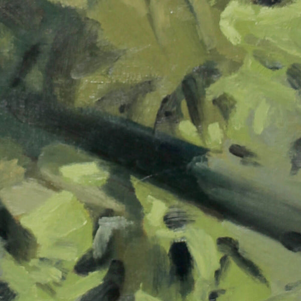 "Swimming in Pond Scum" Original Oil Painting